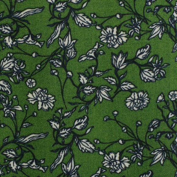 Hinge Viscose Wide Leg Crop Pants In Green Floral Print Size | Size XS - Picture 6 of 14